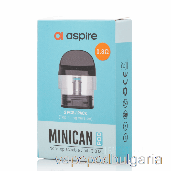 Vape Течности Aspire Minican резервни капсули 3 Ml миникан капсули за многократно пълнене